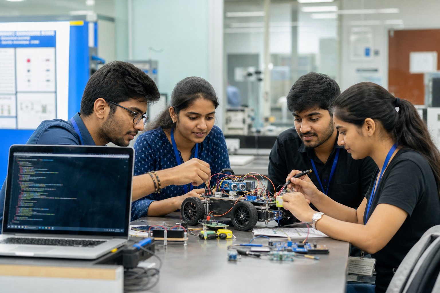 Engineering project lab at Pooja Computer Education Ongole